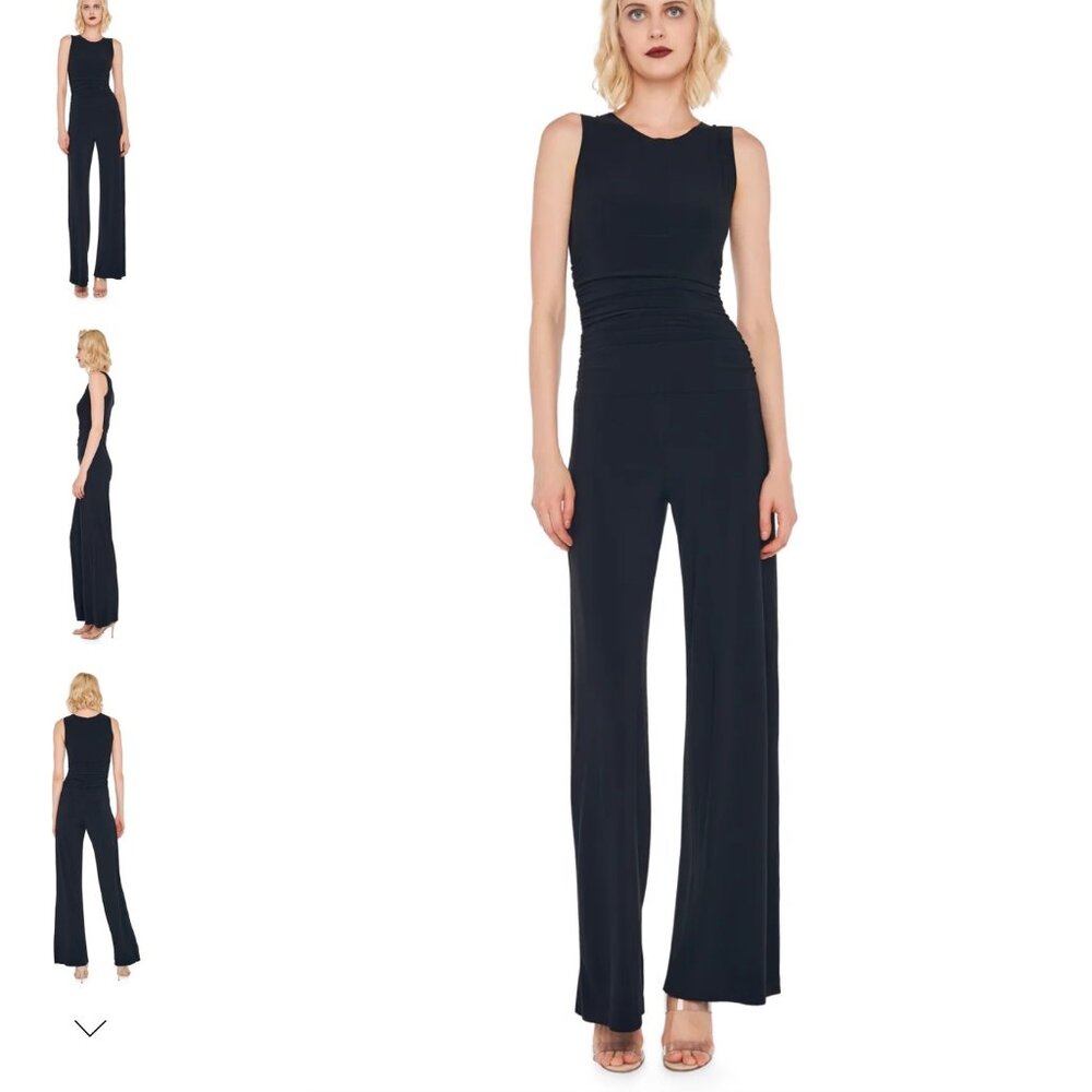Norma Kamali Medium Shirred Waist Jumpsuit